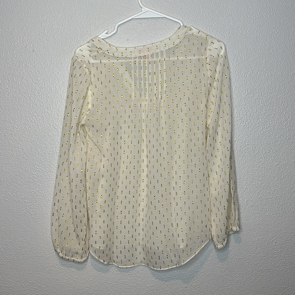 LILLY PULITZER-POOLSIDE RILLA SILK BLOUSE  XS - Picture 6 of 6